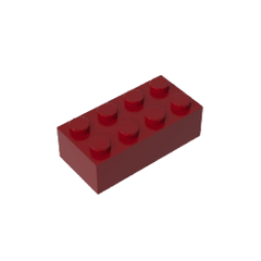 Brick 2 x 4 #3001 Brick 2 x 4 #3001 - 14-Dark Red Lego Block Sets Alternative