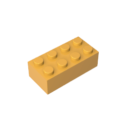 Brick 2 x 4 #3001 Brick 2 x 4 #3001 - 36-Bright Light Orange Lego Block Sets Alternative