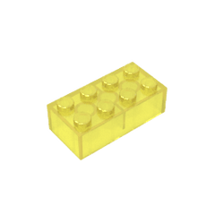 Brick 2 x 4 #3001 Brick 2 x 4 #3001 - 130-Trans Yellow Lego Block Sets Alternative