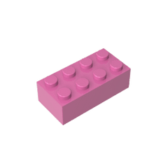 Brick 2 x 4 #3001 Brick 2 x 4 #3001 - 12-Dark Pink Lego Block Sets Alternative