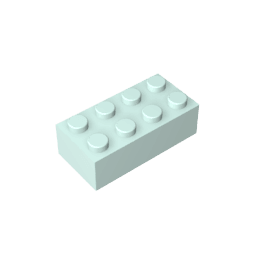 Brick 2 x 4 #3001 Brick 2 x 4 #3001 - 45-Light Aqua Lego Block Sets Alternative