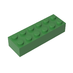 Brick 2 x 6 #44237 Brick 2 x 6 #44237 - 40-Green Lego Block Sets Alternative