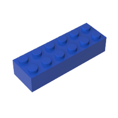 Brick 2 x 6 #44237 Brick 2 x 6 #44237 - 50-Blue Lego Block Sets Alternative
