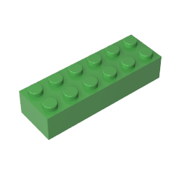 Brick 2 x 6 #44237 Brick 2 x 6 #44237 - 43-Bright Green Lego Block Sets Alternative