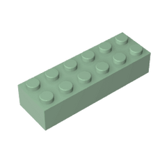 Brick 2 x 6 #44237 Brick 2 x 6 #44237 - 48-Sand Green Lego Block Sets Alternative
