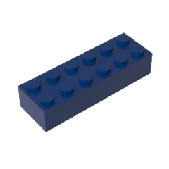 Brick 2 x 6 #44237 Brick 2 x 6 #44237 - 55-Dark Blue Lego Block Sets Alternative