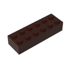 Brick 2 x 6 #44237 Brick 2 x 6 #44237 - 82-Dark Brown Lego Block Sets Alternative