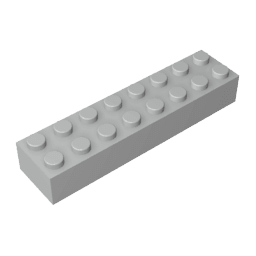 Brick 2 x 8 #93888 Brick 2 x 8 #93888 - 71-Light Bluish Gray Lego Block Sets Alternative