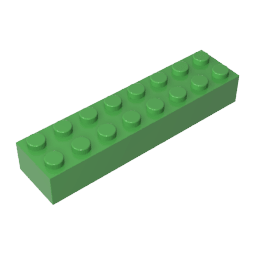 Brick 2 x 8 #93888 Brick 2 x 8 #93888 - 43-Bright Green Lego Block Sets Alternative
