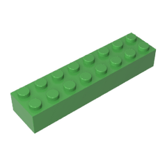 Brick 2 x 8 #93888 Brick 2 x 8 #93888 - 43-Bright Green Lego Block Sets Alternative