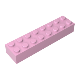 Brick 2 x 8 #93888 Brick 2 x 8 #93888 - 11-Bright Pink Lego Block Sets Alternative