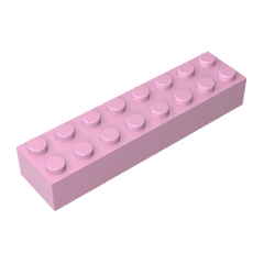 Brick 2 x 8 #93888 Brick 2 x 8 #93888 - 11-Bright Pink Lego Block Sets Alternative