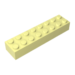 Brick 2 x 8 #93888 Brick 2 x 8 #93888 - 33-Bright Light Yellow Lego Block Sets Alternative