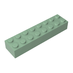 Brick 2 x 8 #93888 Brick 2 x 8 #93888 - 48-Sand Green Lego Block Sets Alternative