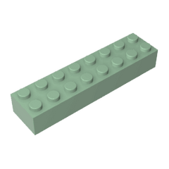Brick 2 x 8 #93888 Brick 2 x 8 #93888 - 48-Sand Green Lego Block Sets Alternative