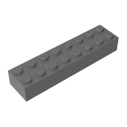 Brick 2 x 8 #93888 Brick 2 x 8 #93888 - 72-Dark Bluish Gray Lego Block Sets Alternative