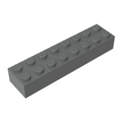 Brick 2 x 8 #93888 Brick 2 x 8 #93888 - 72-Dark Bluish Gray Lego Block Sets Alternative