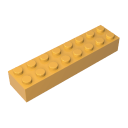 Brick 2 x 8 #93888 Brick 2 x 8 #93888 - 36-Bright Light Orange Lego Block Sets Alternative