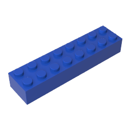 Brick 2 x 8 #93888 Brick 2 x 8 #93888 - 50-Blue Lego Block Sets Alternative