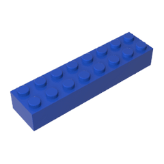 Brick 2 x 8 #93888 Brick 2 x 8 #93888 - 50-Blue Lego Block Sets Alternative