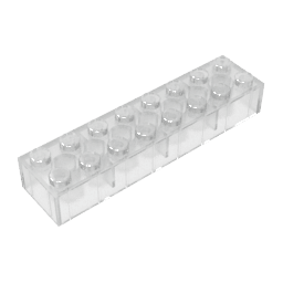 Brick 2 x 8 #93888 Brick 2 x 8 #93888 - 180-Trans Clear Lego Block Sets Alternative