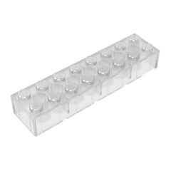 Brick 2 x 8 #93888 Brick 2 x 8 #93888 - 180-Trans Clear Lego Block Sets Alternative