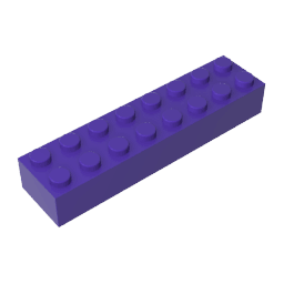 Brick 2 x 8 #93888 Brick 2 x 8 #93888 - 60-Dark Purple Lego Block Sets Alternative