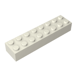 Brick 2 x 8 #93888 Brick 2 x 8 #93888 - 90-White Lego Block Sets Alternative