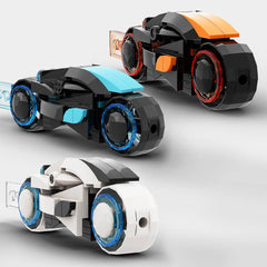 Tron: lightcycle & Classic Recognizer MOC Building Block Bricks |MocPixel Tron: lightcycle & Classic Recognizer MOC Building Block Bricks |MocPixel - 67PCS x 3 Color Lego Block Sets Alternative
