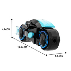 Tron: lightcycle & Classic Recognizer MOC Building Block Bricks |MocPixel Tron: lightcycle & Classic Recognizer MOC Building Block Bricks |MocPixel - 67PCS Blue Lego Block Sets Alternative