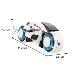 Tron: lightcycle & Classic Recognizer MOC Building Block Bricks |MocPixel Tron: lightcycle & Classic Recognizer MOC Building Block Bricks |MocPixel - 67PCS White Lego Block Sets Alternative