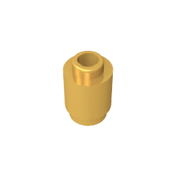 Brick Round 1 x 1 Open Stud #3062 Brick Round 1 x 1 Open Stud #3062 - 37-Bright Gold Lego Block Sets Alternative