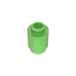 Brick Round 1 x 1 Open Stud #3062 Brick Round 1 x 1 Open Stud #3062 - 10-Red Lego Block Sets Alternative