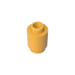 Brick Round 1 x 1 Open Stud #3062 Brick Round 1 x 1 Open Stud #3062 - 36-Bright Light Orange Lego Block Sets Alternative