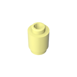 Brick Round 1 x 1 Open Stud #3062 Brick Round 1 x 1 Open Stud #3062 - 33-Bright Light Yellow Lego Block Sets Alternative