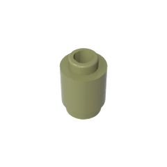 Brick Round 1 x 1 Open Stud #3062 Brick Round 1 x 1 Open Stud #3062 - 49-Olive Green Lego Block Sets Alternative