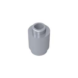 Brick Round 1 x 1 Open Stud #3062 Brick Round 1 x 1 Open Stud #3062 - 73-Flat Silver Lego Block Sets Alternative