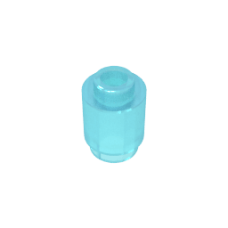 Brick Round 1 x 1 Open Stud #3062 Brick Round 1 x 1 Open Stud #3062 - 152-Trans Light Blue Lego Block Sets Alternative