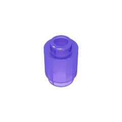 Brick Round 1 x 1 Open Stud #3062 Brick Round 1 x 1 Open Stud #3062 - 160-Trans Purple Lego Block Sets Alternative
