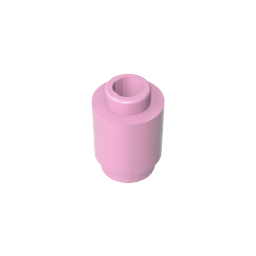 Brick Round 1 x 1 Open Stud #3062 Brick Round 1 x 1 Open Stud #3062 - 11-Bright Pink Lego Block Sets Alternative