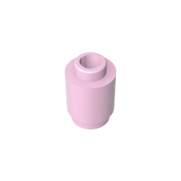 Brick Round 1 x 1 Open Stud #3062 Brick Round 1 x 1 Open Stud #3062 - 17-Pale Pink Lego Block Sets Alternative