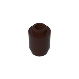 Brick Round 1 x 1 Open Stud #3062 Brick Round 1 x 1 Open Stud #3062 - 82-Dark Brown Lego Block Sets Alternative