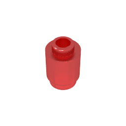 Brick Round 1 x 1 Open Stud #3062 Brick Round 1 x 1 Open Stud #3062 - 110-Trans Red Lego Block Sets Alternative