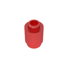 Brick Round 1 x 1 Open Stud #3062 Brick Round 1 x 1 Open Stud #3062 - 110-Trans Red Lego Block Sets Alternative
