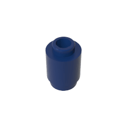Brick Round 1 x 1 Open Stud #3062 Brick Round 1 x 1 Open Stud #3062 - 55-Dark Blue Lego Block Sets Alternative