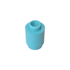 Brick Round 1 x 1 Open Stud #3062 Brick Round 1 x 1 Open Stud #3062 - 46-Medium Azure Lego Block Sets Alternative