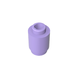 Brick Round 1 x 1 Open Stud #3062 Brick Round 1 x 1 Open Stud #3062 - 63-Lavender Lego Block Sets Alternative