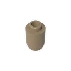 Brick Round 1 x 1 Open Stud #3062 Brick Round 1 x 1 Open Stud #3062 - 34-Dark Tan Lego Block Sets Alternative