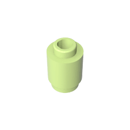 Brick Round 1 x 1 Open Stud #3062 Brick Round 1 x 1 Open Stud #3062 - 44-Yellowish Green Lego Block Sets Alternative