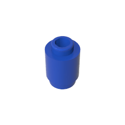 Brick Round 1 x 1 Open Stud #3062 Brick Round 1 x 1 Open Stud #3062 - 50-Blue Lego Block Sets Alternative